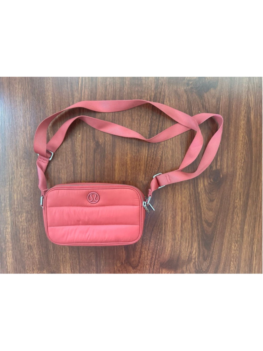 Women's Lululemon Red Quilted Crossbody Bag